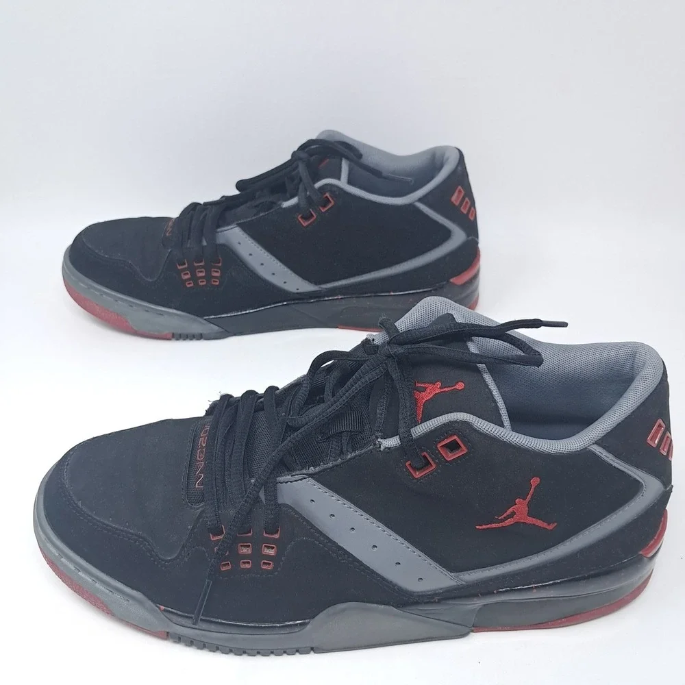 Air Jordan Flight 23 Low BRED Men's Sneakers Size 10.5 Black Red